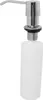 A white plastic soap dispenser with a silver pump mechanism and spout, shown against a white background. Produktbild-Vorschau