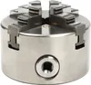 A close-up studio shot of a metal lathe chuck. Podgląd zdjęcia produktu