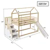 Flieks Etagenbett 90x200cm mit Rutsche, Kinderbett mit Produktbild-Vorschau 7