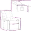 vidaXL Relaxsessel Hellgrau Stoff Produktbild-Vorschau 8