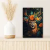 Leinwandbilder 20x30 cm - Tiere, Blumen - Hirsche, Bilder Produktbild-Vorschau 6