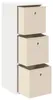 Sideboard mit Schubladen Weiß 30,5 x 27 x 84,5 cm - Produktbild-Vorschau 4