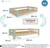 Bodenbett  umbaubar zum Kinderbett mit Rausfallschutz, Produktbild-Vorschau 2