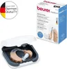 A hearing amplifier and its case are shown next to the product's packaging. Produktbild-Vorschau