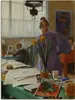 ARTland Leinwandbild Meine Ehefrau (Karin im Atelier). 1912 Produktbild-Vorschau 1