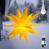 Weihnachtsstern 45cm Beleuchtet Gelb 3D Leuchtstern für Produktbild-Vorschau 2