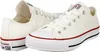 A pair of white Converse All Star low-top sneakers. Voir les images du produit