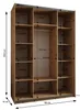 MEBLE KRYSPOL LUX 2 Schrank - 245,5x180x64cm - Schwarz, Produktbild-Vorschau 6