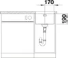 BLANCO ANDANO 340-U, Schrankwaschbecken, Edelstahl, Produktbild-Vorschau 5