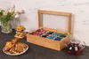 Bambusowa szkatułka na herbatę w torebkach - 10 przegródek, Podgląd zdjęcia produktu 2