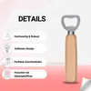Braun Flaschenöffner mit stilvollem Holzgriff und Produktbild-Vorschau 2