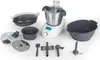 A collection of kitchen appliance parts and accessories are laid out on a white background. Produktbild-Vorschau