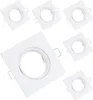 LUMILED 6x zapustené bodové svietidlá otočné ploché body Náhľad obrázku produktu 1