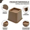 JustValue Möbelerhöher – 4er-Set – 8 cm Erhöhung – Max. 600 Produktbild-Vorschau 4