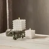 Świeca Led woskowa filarowa FLAMME DOT biała 9,5cm Podgląd zdjęcia produktu 4