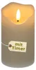 LED Kerze mit Timer Echtwachs LED Kerzen flackernde Flamme Produktbild-Vorschau 1