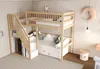 Sweiko Lit en bois massif 90x200, escalier avec armoire de Voir les images du produit 15