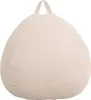 Pouf sacco in velluto a coste BANANAIR 120 x 100 cm beige Anteprima dell’immagine prodotto 1