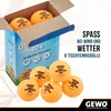 GEWO Tischtennisbälle Outdoor 40+, 6er Set, wasserabweisend Produktbild-Vorschau 2
