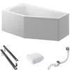 Aqua For You | Polimat Badewanne - 140x90cm - Asymmetrische Produktbild-Vorschau 1