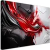 Leinwandbild Rot-Schwarz 3D-Abstraktion 100x70 Feeby Rot Produktbild-Vorschau 1