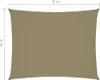Tenda da sole in tessuto Oxford rettangolare 6x8 m Beige Anteprima dell’immagine prodotto 14