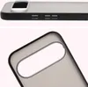 Close-up view of a phone case, showing the camera cutout and side buttons. Produktbild-Vorschau