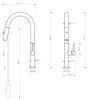 Granitan | Küchenarmatur - Hoch - Bogen - Gold - Wasserhahn Produktbild-Vorschau 5