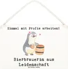 Mr. & Mrs. Panda Deko Wandbild Bierbrauerin Leidenschaft Produktbild-Vorschau 1