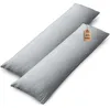 set di 2 copricuscini 100% cotone 40x145 cm grigio argento Anteprima dell’immagine prodotto 1