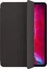 A black iPad case is partially open, revealing the screen of an iPad with a colorful wallpaper. Náhled obrázku produktu