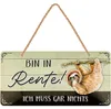 Retro Blechschild 16x32cm Ruhestand Geschenk Männer Deko Produktbild-Vorschau 1