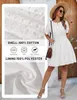 Vestido de verano para mujer - Cuello en V - Algodón - Vista previa de la imagen del producto 4
