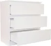 BDW, Kommode Weiß, 97x60 cm mit 3 Schubladen für Produktbild-Vorschau 4