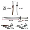 Katana inspirada en Michonne – Espada samurai decorativa Vista previa de la imagen del producto 14