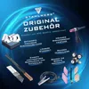 A marketing image showcasing welding accessories with feature callouts. Produktbild-Vorschau