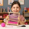Holz Webrahmen Set Kinder - DIY Weben Bastelset mit Wolle & Produktbild-Vorschau 2