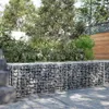 vidaXL Gabion s víkem 200x50x50 cm Pozinkované železo Náhled obrázku produktu 2