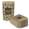 itenga Geschenktüte Frohe Weihnachten Tannenbäume 17x26cm Produktbild-Vorschau 1