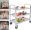Servierwagen 3 Borde Küchenwagen Rollwagen Speisewagen Produktbild-Vorschau 1