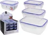 A display of food storage containers and a box of smaller containers. Náhled obrázku produktu