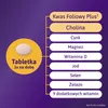 A diagram showing a tablet and a list of ingredients or benefits. Produktbild-Vorschau