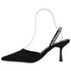 VAN HILL Damen Pumps Slingpumps Stiletto Party Strass Produktbild-Vorschau 2