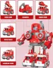 Robot transformateur DIY en 5 camions de pompiers, Voir les images du produit 9