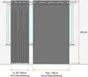 Verdunkelungsvorhang Ösen blickdicht 140x245 hellblau Produktbild-Vorschau 8