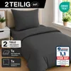 Komfortec Premium Bettwäsche 135x200 cm Bettbezug + 80x80 Produktbild-Vorschau 2