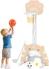 COSTWAY 3 in 1 Kinder Basketballkorb, Basketballständer mit Produktbild-Vorschau 1