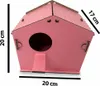 Jungengel Vogelhaus Nistkasten rosa Stecksystem Holz für Produktbild-Vorschau 9