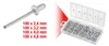KS TOOLS Assortiment de rivets aveugles, 400 pces ( Voir les images du produit 7