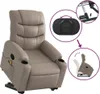 Design Massagesessel mit Aufstehhilfe Cappuccino-Braun Produktbild-Vorschau 5